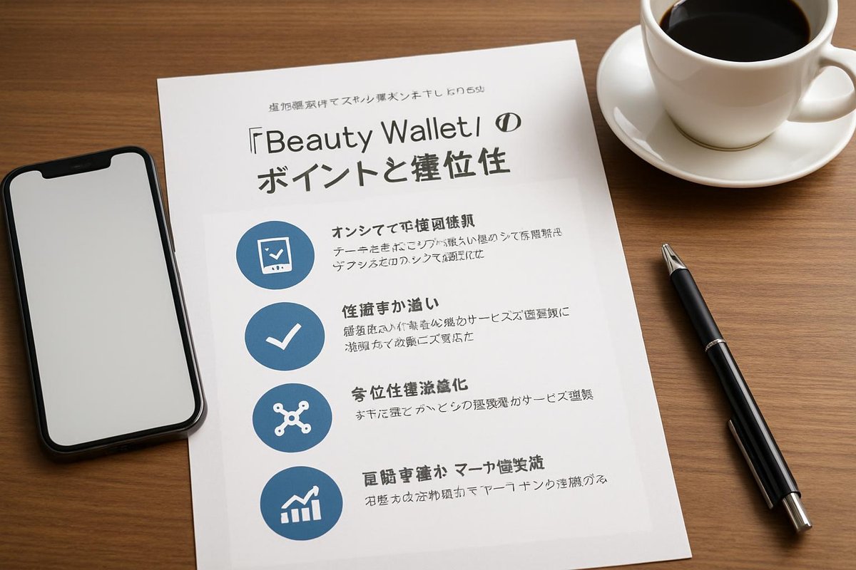 『Beauty Wallet』のポイントと優位性のイメージ画像