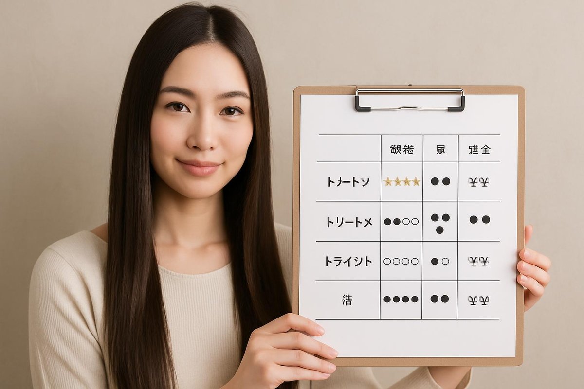 2026年おすすめの髪質改善トリートメント比較表のイメージ画像