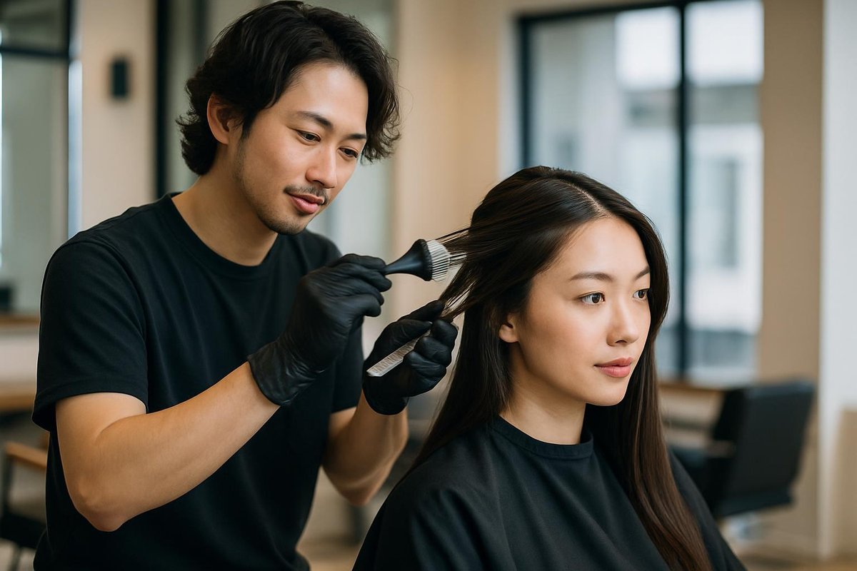 リタッチカラー効果的な使い方|プロ美容師が教える人気の秘訣と注意点のアイキャッチ画像
