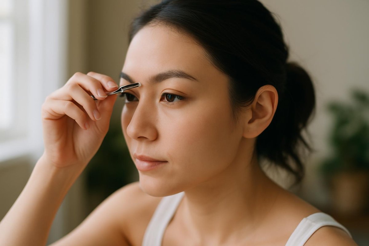 自宅でできる眉毛セルフケアの具体的な手順のイメージ画像