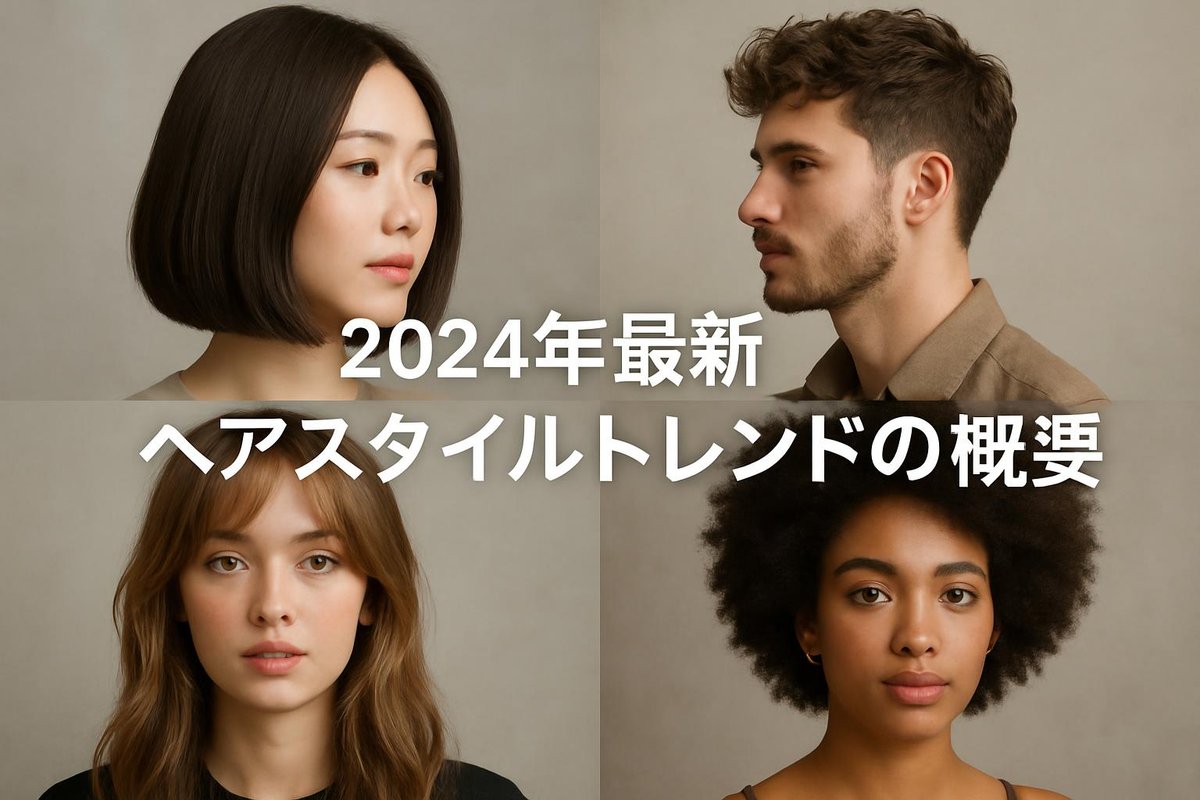 2024年最新ヘアスタイルトレンドの概要のイメージ画像